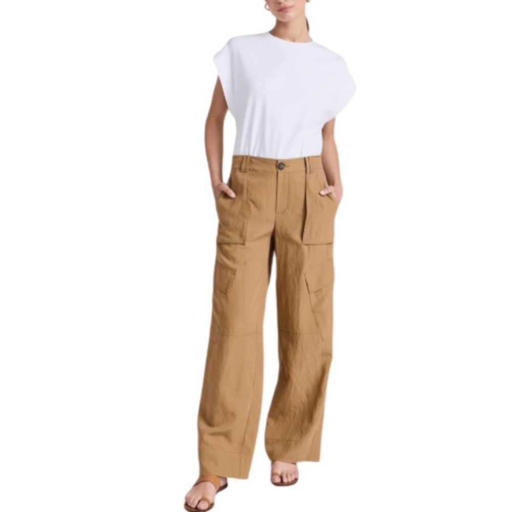 Vince Mid Rise Fluid Cargo Trousers - 00